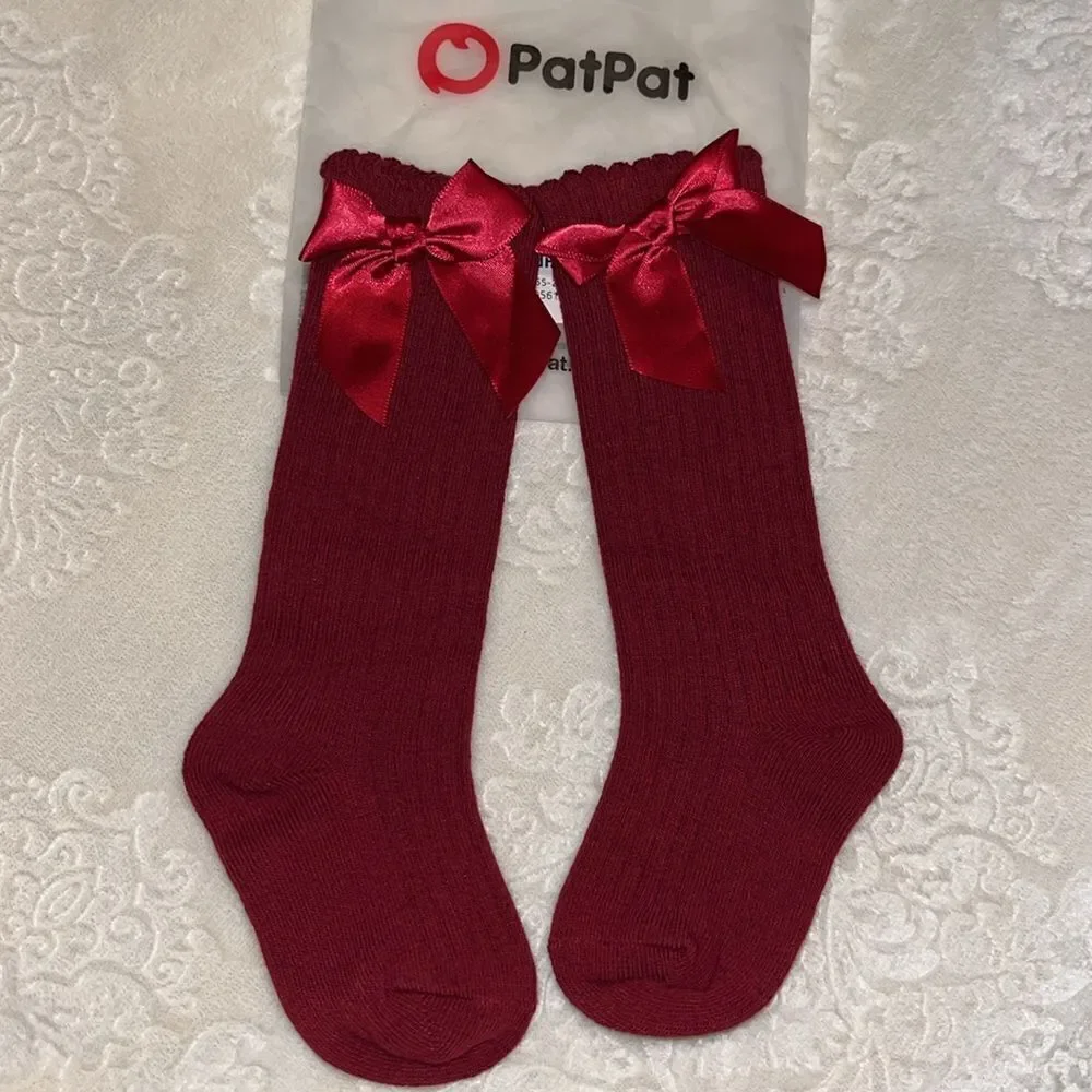 BABY GIRLS NEW SIZE 9-12 MONTHS BOW SOCKS